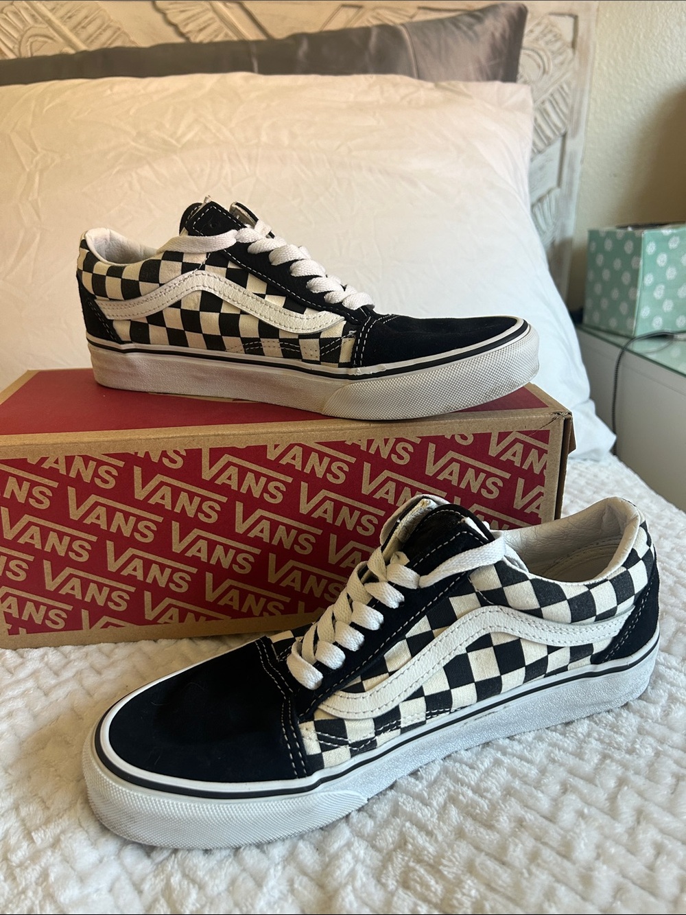 Vans Checkerboard Old Skool - Black & White